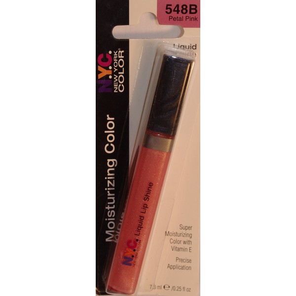 N.Y.C. New York Color Liquid Lip Shine Lip Gloss - Petal Pink 548