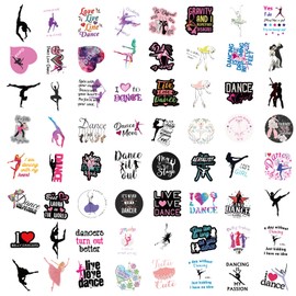 Dancing Sticker 110pcs, Vinyl Waterproof Dancing Decals for Journaling, Water BottleLaptop and Scrapbooking, Sports Stickers for Teens and Adults