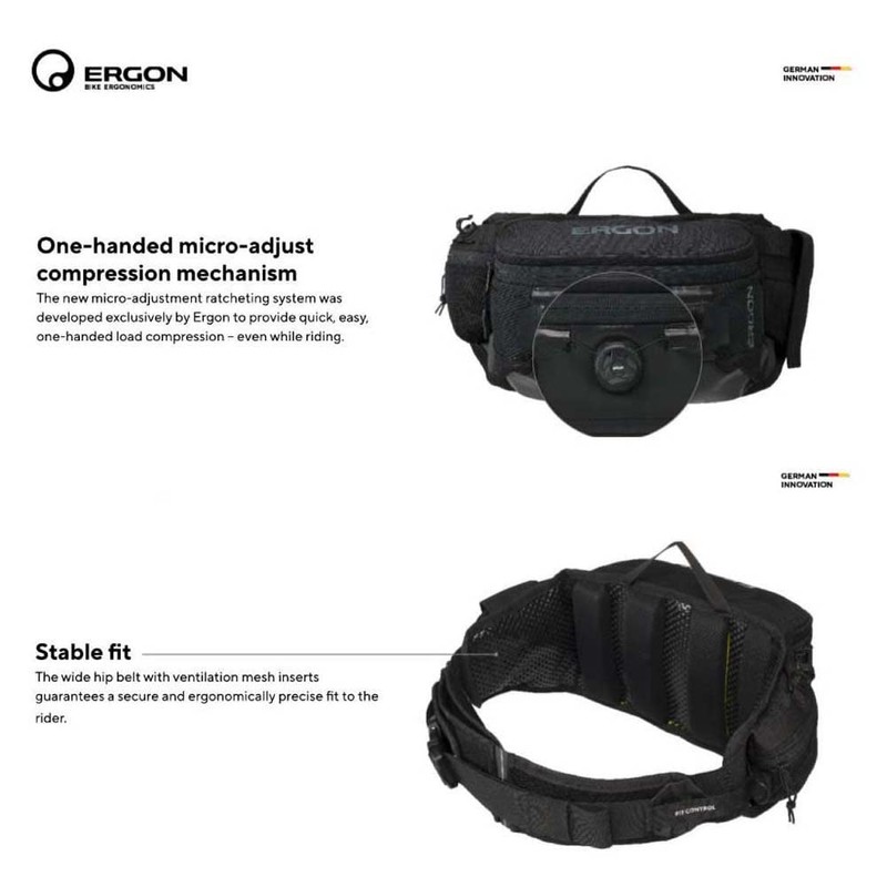 Ergon – BA Hip Pack Hüfttasche | für MTB, Enduro,