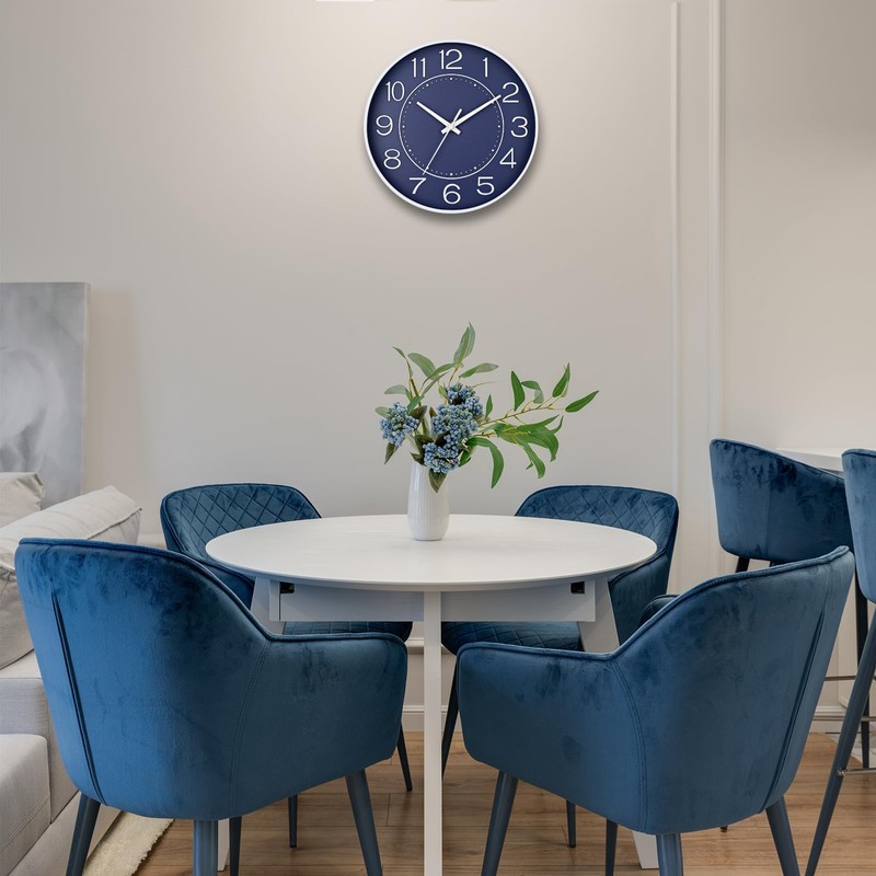 HZDHCLH Wall Clock, Quiet, Continuous Second Hand, Simple, Small, 9.8