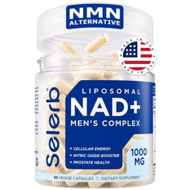 NAD Supplement for Men – Liposomal NAD+ NMN Alternative Nitric Oxide Prostate Health Supplements with Resveratrol, CoQ10, L Citrulline and Lycopene fo