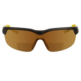 voltX GT ADJUSTABLE Bifocal Reading Safety Glasses (Brown Lens +2.5), ANSI Z87.1+ & CE EN166FT, Anti fog coated, UV400 Lens, Scratch resistant, Tilt & length adjustable earstems, clip on safety cord.