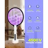 Electric Fly Swatter 4500V Bug Zapper Racket, 2 in 1
