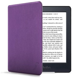 Forefront Cases Case for Kobo Nia - Lightweight Kobo Nia Case - Lightweight & Thin Protective Cover for Kobo Nia with Auto Sleep Wake Function, Shell Design Bag - Purple
