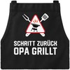 MoonWorks BBQ Apron for Men with Saying Fleisch ist mein