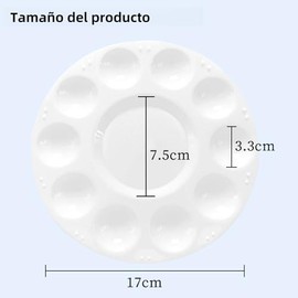 40Pcs Paleta para Pintura, Bandejas de Pintura para Niños con 10 Pozos para el Arte, Acuarela, Pintura, Acuarela del Aceite, DIY,Lavables