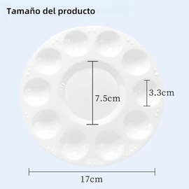 40Pcs Paleta para Pintura, Bandejas de Pintura para Niños con 10 Pozos para el Arte, Acuarela, Pintura, Acuarela del Aceite, DIY,Lavables