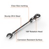 Egofine 7mm Ratchet Wrench Flex Head, Ratcheting Combination Wrench Metric,