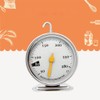 ANCLLO Oven Thermometer Stainless Steel Kitchen Household Baked Goods Thermometer