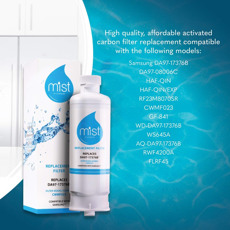 Mist DA97-17376B Replacement Compatible with: HAF-QIN, RF23M8070SR, HAF-QIN/EXP, DA97-08006C Refrigerator