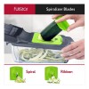Fullstar Picador De Verduras, Cortador De Verduras- 4 Cuchil