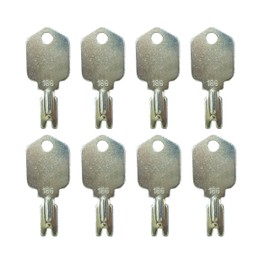Kibitigik 166 Ignition Keys Hyster Forklift Key Hyster Heavy Equipment Keys Compatible with Yale Koma-tsu Cr-own Ge-hl Gra-Dall Ingersol Rand Forklifts, New Holland LB620 8PCS