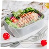 KICHOUSE 4pcs Lunch Box Snack Box Covers Food Storage Bin