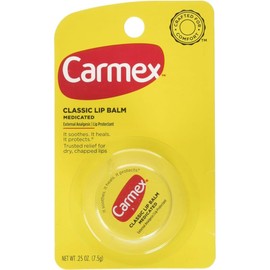 Carmex Bálsamo labial clásico medicado 0.25 oz (paquetes de 12)