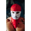PGWEAR Polyester Balaclava, white/red, Unit size