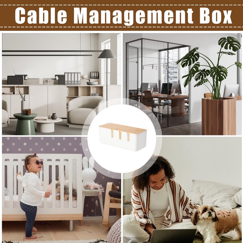 Cable Box - Cable Hiding Box - Wooden Cover Cord