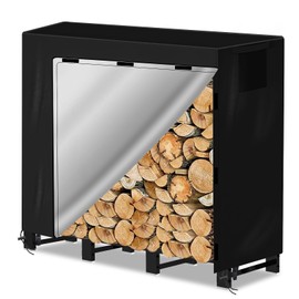 Coolrunner 4.26FT Firewood Hoop Cover - Waterproof, Windproof, Dust-proof Log Rack Cover