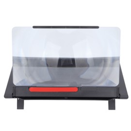 12 Inch Phone Screen Amplifier 3D HD Horizontal Vertical Screen Magnifier Foldable Phone Stand for Movies Videos Games