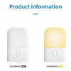 2pcs LED Night Light 3 Brightness Adjustable Soft White 2700K