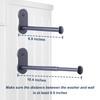 Extendable Magnetic Hanger Holder for Laundry Room, Clothes Hanger Orangizer