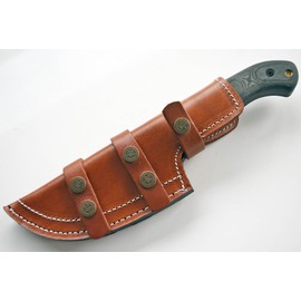 Whole Earth Supply EXTRA LARGE - Light Brown Thick Leather Tracker Sheath Blade Knife Blanks Knives