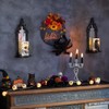 Walasis Candle Sconces Black Wall Decor - Gothic Dark Mirror