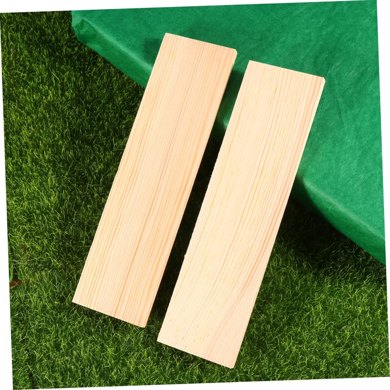 DOITOOL 10Pcs Rectangular Pine Wood Boards Unique Photography Background Props