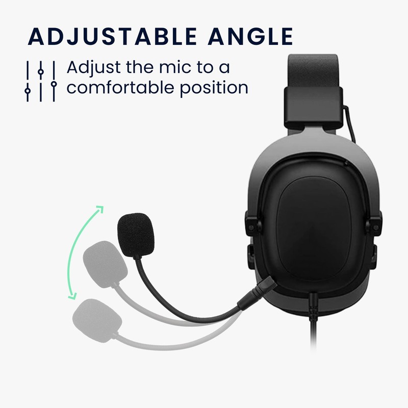 kwmobile Microphone Compatible with Havit H2002D - Replacement Mic for