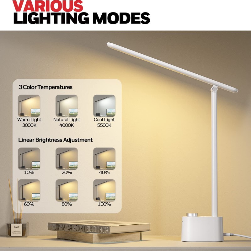 Honeywell LED Desk Lamp with USB Charging Ports - Sunturalux™