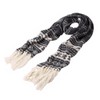 Premium Long Dual Tone Fair Isle Knit Warm Winter Fringe