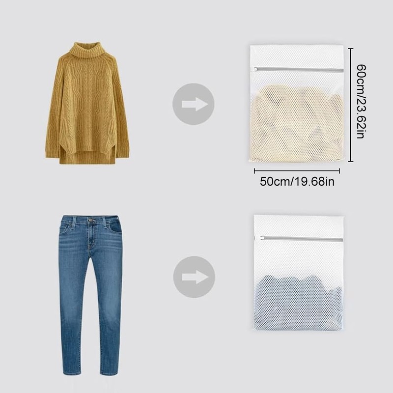 Vivifying Mesh Laundry Bag, 2 PCS Large Washing Machine Bag
