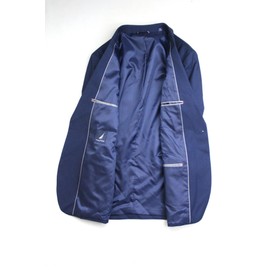 Nautica Mens Modern fit 2 Piece Suit 42 L / 36 Waist Blue Navy Birdseye Stretch