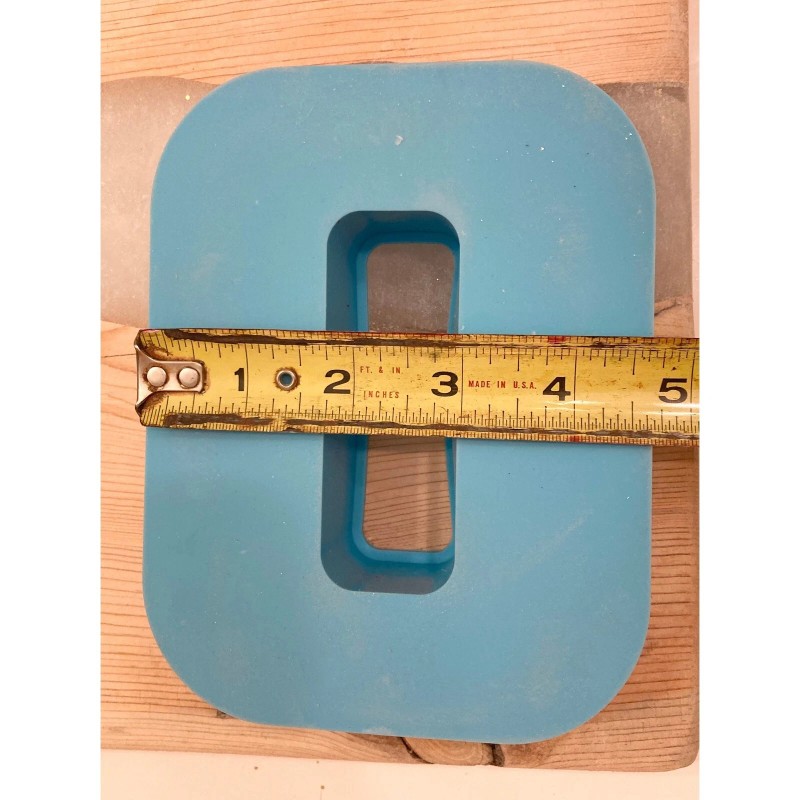Jumbo 3D Silicone Letter Molds LARGE 6" Tall/ Shipping from