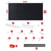 Ultrawall Pegboard Wall Organizer, Black Metal Pegboard Panels, Garage Storage