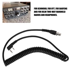 5-Pin K Cable, 2-Pin to 5-Pin Coil Cord Cable Two Way Radios and Headsets Compatible with Radio Headset Cable Earphone Cable