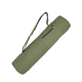 maxer Yoga Mat Bag, Yoga Mat Carrier Full-Zip Exercise Yoga Mat Carry Bag for Women, Multi-Functional Storage Pockets,Adjustable Shoulder Strap, 1/4" 1/3" Thick Gym Beach (Green，Large)