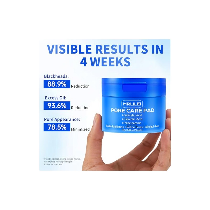 BHA Salicylic Acid Toner Pads - Exfoliating & Pore Care