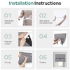 HOMEIDEAS 100% Blackout Sidelight Curtains for Front Door, Side Door