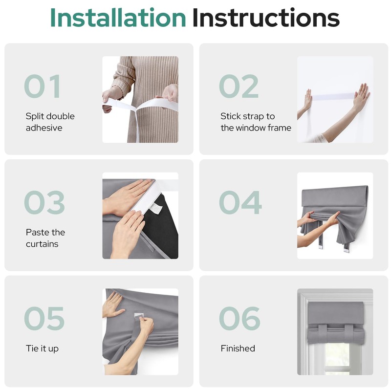 HOMEIDEAS 100% Blackout Sidelight Curtains for Front Door, Side Door