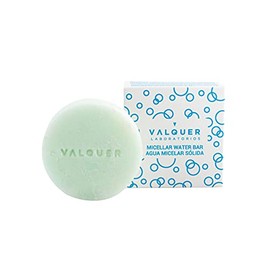 Valquer Agua Micelar Sólida Blue Ice. Para piel seca. Sin Jabón Sin Plásticos, Limpiador Facial Sólido, Vegano y Cruelty-Free, Zero Waste, Eco-Friendly - 50 g