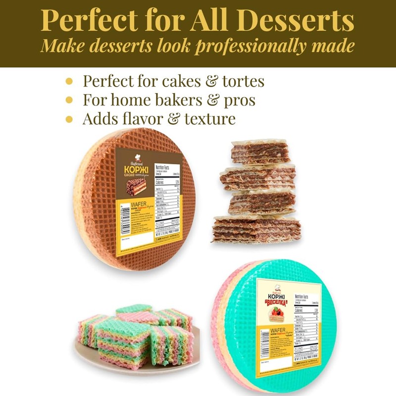 Delikat Wafer Layers Tort Variety Holiday Pack 90g each-Cocao and