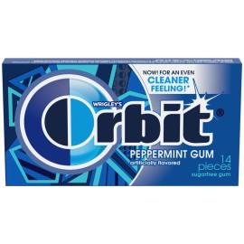 Orbit Peppermint Sugar Free Chewing Gum 6 Packs Free Shipping