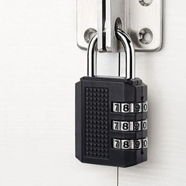 Multi-Purpose Padlock & Door Lock for Wardrobes, with Key and Black Combination Options Door Lock - Small 3ea