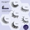 3 Pares De Pestañas Postizas 3d Naturales + Ayuda Pestañas