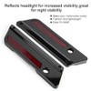 2pcs Motorcycle Saddlebag Latch Cover Reflectors for Glide Touring 94-17