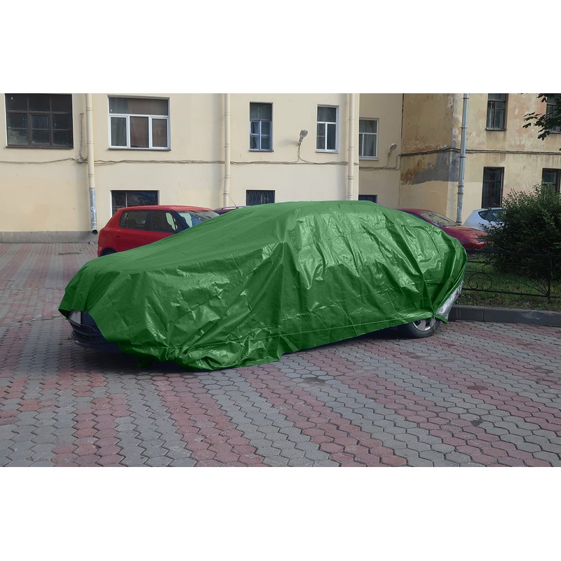 Green Tarp Heavy Duty Waterproof 8 Mil Thick Material, Multi-Purpose
