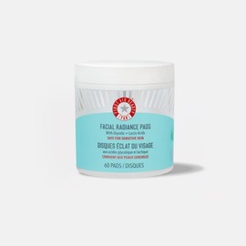 First Aid Beauty First Aid Beauty - Facial Radiance Pads with Glycolic & Lactic Acids C Daily Exfoliating Pads with AHA that Help Tone & Brighten Skin C Makeup Prep Pads - Compostable for Daily Use C 60 Pads