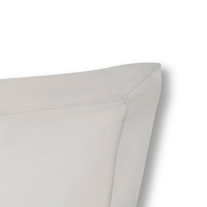 Plain Dyed Cotton Percal Grey 200TC Oxford Pillowcase 50 x