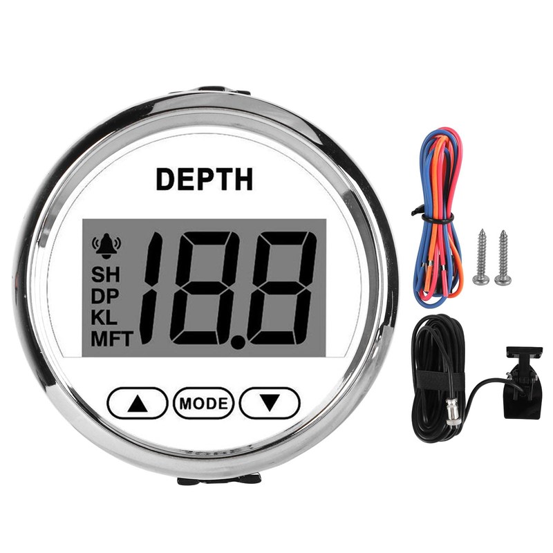 Depth Sounder for Boats, Digital Boat Depth Finder, Depth Sounder