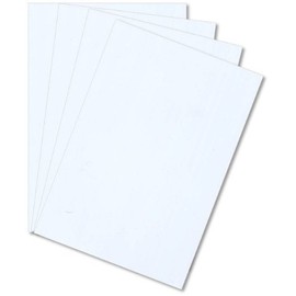 White Polystyrene 8" X 12" X .030" Plastic Sheet Styrene Pack of 4